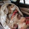 Coperta in flanella verticale 280g: Donna con stile a motivo floreale