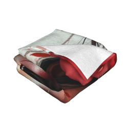 280g Horizontal Single - sided Printed Flannel Blanket with Exotic Beauty Pattern