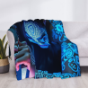 Manta de franela horizontal 280g con estampado misterioso
