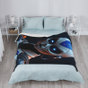 280g Vertical Sci - fi Robot Printed Flannel Blanket
