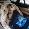 Manta de franela horizontal 280g con estampado misterioso