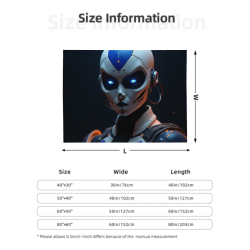 280g horizontale Roboter-Muster Flanell-Decke