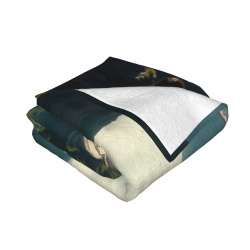 280g Horizontal Flannel Blanket with Single - side Printing, Stunning Scenery Pattern