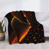 Coperta in flanella orizzontale 280g con stampa a tutta larghezza su un lato