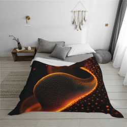 280g Horizontal Full - width Single - side Printed Flannel Blanket