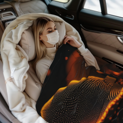 280g Horizontal Full - width Single - side Printed Flannel Blanket