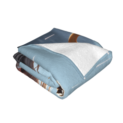 Manta de franela horizontal 280g: Estampado de chica bonita