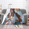 Manta de franela horizontal 280g: Estampado de chica bonita