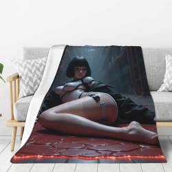280g Vertical Anime - Patterned Flannel Blanket