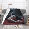 Coperta in flanella orizzontale 280g stampata su un lato
