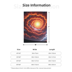 280g Vertical Cosmic Pattern Flannel Blanket