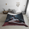 Coperta in flanella orizzontale 280g stampata su un lato