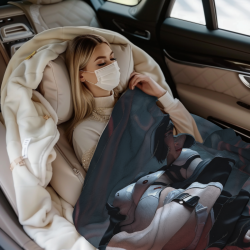 280g Horizontal One - side Printed Flannel Blanket