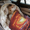 280g Vertical Cosmic Pattern Flannel Blanket