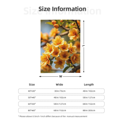 280g 片面プリントフランネルブランケット（花柄）