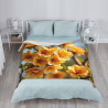 Coperta in flanella da 280g con stampa su un lato (motivo floreale)
