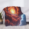 Couverture en flanelle horizontale 280g (Modèle Univers Magnifique)