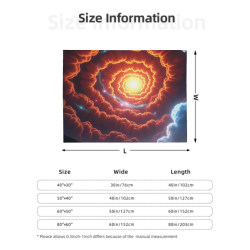 Manta de franela horizontal de 280g (Patrón Universo Espléndido)