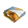 Couverture en flanelle horizontale 280g avec motif fleurs jaunes