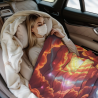 280g horizontales Flanell-Decke (Prachtvolles Universum-Muster)