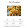 280g Horizontale Flanelldecke mit gelbem Blumenmuster