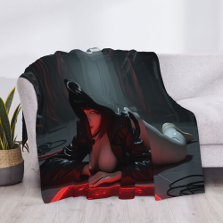 280g Horizontal Anime - Printed Flannel Blanket, Comfortable and Durable
