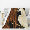 280g Single - Sided Printed Flannel Blanket with Mysterious Female Pattern