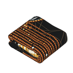 Couverture en flanelle 280g à impression recto avec motif féminin mystérieux