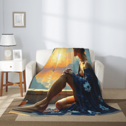 280g Vertical Single - sided Printed Flannel Blanket, Comfortable and Aesthetic