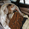 Manta de franela cómoda de 280g estilo horizontal con estampado de una sola cara