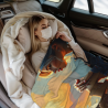 Coperta in flanella verticale 280g con stampa unilaterale, comoda ed estetica