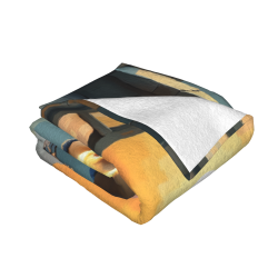 Manta de franela suave horizontal de 280g con estampado de una cara
