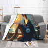 Couverture en flanelle douce horizontale de 280g avec impression recto