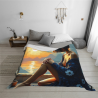 Manta de franela suave horizontal de 280g con estampado de una cara