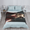 280g vertikale Flanell-Decke mit einseitigem Druck - Sexy Kriegerin