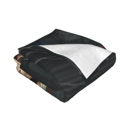 Coperta in flanella orizzontale da 280g, motivo di guerriera cool