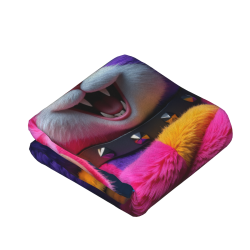 Coperta in flanella verticale 280g con motivo di gatto adorabile
