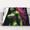 280g Flannel Fleece Blanket (Horizontal) Sci-Fi Pattern Blanket