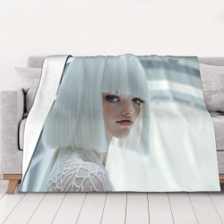 Coperta in flanella polar 280g (Orizzontale) con motivo bellissimo e stampa a tutta larghezza su un lato