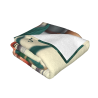 Couverture en flanelle pelucheuse 280g (style horizontal) Fille avec motif chat