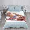 Coperta in flanella 280g (stile verticale) con motivo raffinato