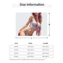 280g 플란넬 플리스 담요 (가로형 패턴)