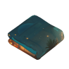 Couverture en Flanelle Verticale 280g : Impression Pleine Largeur Unilatérale Motif Marché Nocturne