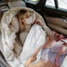 Coperta in pile flanella 280g (stile orizzontale) con stampa