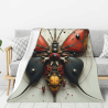 280g Flanell-Decke (Hochformat) - Mechanischer Schmetterlingsdruck
