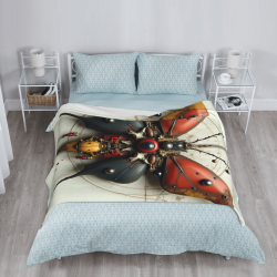 Coperta in flanella 280g (Stile verticale) - Motivo meccanico a farfalla