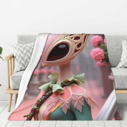 280g Flanell-Decke (Hochformat) mit Muster