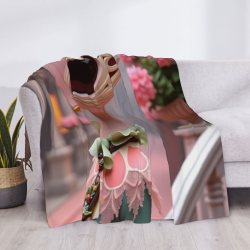 Coperta in Flanella 280g (Stile Orizzontale) con Stampa Raffinata