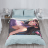 Coperta in flanella di pile 280g (stile verticale) con motivo decorativo
