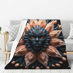 280g Vertikale Flanell-Decke (mit exklusivem Druck)